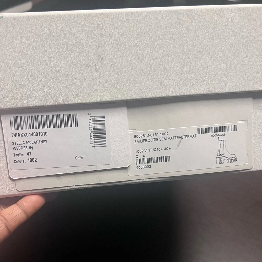 ❌SOLD❌ Stella McCartney Emilie Platform Chelsea Boots Black Size 41EU/11US - Picture 13 of 14